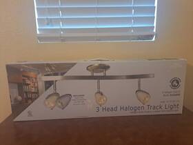 10406-lu Home Luminaire New 3-light Brushed Nickel Track Lighting Wave Bar 320 Directional Heads