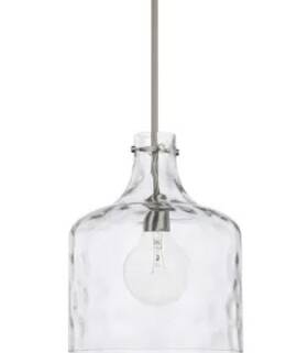 325717bn Homeplace Pendant 1-light 100 Watts Brushed Nickel
