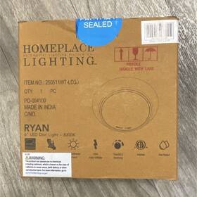 250511wt-ld30 Homeplace Lighting Ryan 6 Inch Led Disc Light 3000k Warm White Dimmable Wet Rated