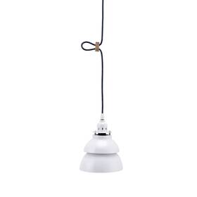 Homeroots 606114545613 Industrial Two Tier White Metal Hanging Light - 8ftft X 6.75 Inch