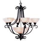 4336-54 Homestead Distressed Sale 7 Light Iron Fixture Ceiling Chandelier Livex