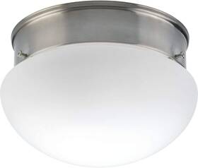 Hs31000-09 Homestyle Home Style Brushed Nickel One Light Flush Mount Hs31000-09/ 7 1/4 Inch W X 4 5/8 H