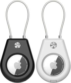 Rn-0003-00042 Horevo Airtag Secure Holder With Wire Cable 2 Pack Air Tag Keychain Holders For Key Ri