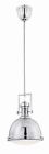 7-730-1-109 House Light Pendant Hanging Steel Silver Lamp Savoy Nickel Polished