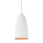 Hs860whcpsc1ampt Lbl Lighting Rubberized White And Copper Pendant 077073987941