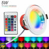 Hth007100us1765 Esbaybulbs Color Round Recessed Rgb Led Flat Panel Ceiling Light