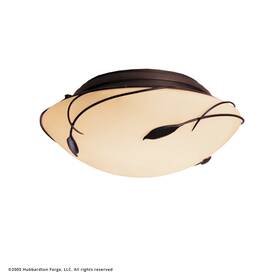 126740-skt-07-gg0097 Hubbardton Forge Forged Leaves Flush Mount Ceiling Fixture - Base Item 126709-07