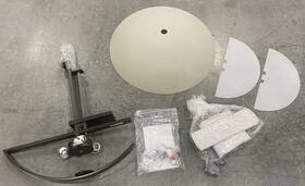 138552-1089 Hubbardton Forge Ondrian Oval Pendant Light 2 Boxes Shipped On Pallet Together