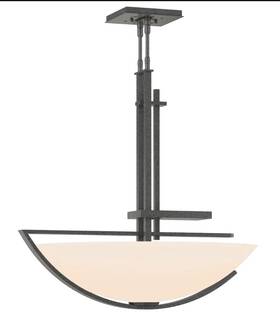 138552-skt-stnd-20-gg0032 Hubbardton Forge Ondrian Large 3 Light 26 Inch Adjustable Pendant - Natural Iron