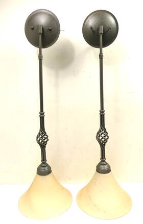 18-232-301-20 Hubbardton Forge 2 - Twist Basket Mini-pendants Stone Shades Natural Iron Pair