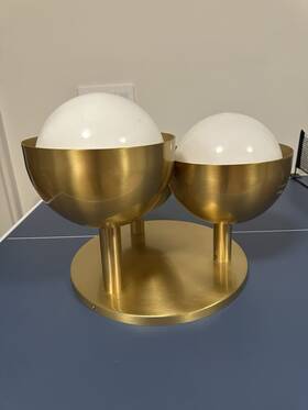 Hudson Valley 806134015763 Foster 3 Light Brass Semi Flush Ceiling