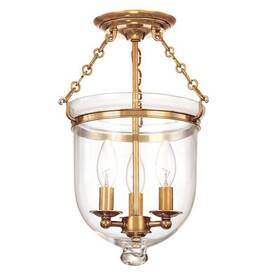 251-agb-c1 Hudson Valley Lighting - Hampton Three Light Flush Mount 10.25 Inches Wide