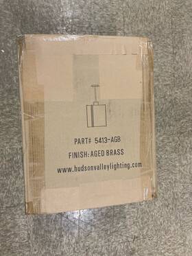 5413-agb Hudson Valley Lighting 806134027605 Downing 1-light Pendant 17.75 Inch Tall 13.33 Wide Aged B