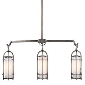 8533-hn Hudson Valley Lighting Portland Historic Nickel 3 Light 32 Inch Island
