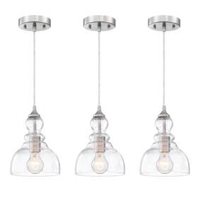 F82253-bn Hukoro 3-pack 1-light Brushed Nickle Mini Pendant Light