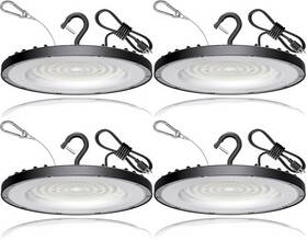 Cld150-2 Huliang 150w Led High Bay Light 4 Pack 5000k Daylight 21000lm Industrial Warehouse