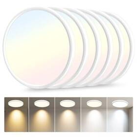 5cct Hunhun 721820425308 6 Pack 3200lm Led Flush Mount Ceiling Light 12 Inch Adjustable S
