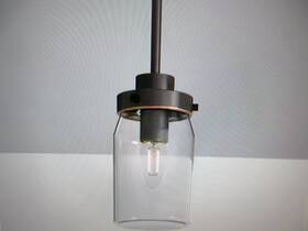 19008 Hunter Devon Park 1 Light Onyx Bengal Jar Pendant Kitchen