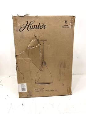 19072 Hunter Bluff View Soft Sage Pendant Light With Metal Shade New Other