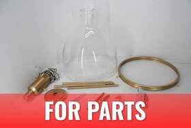 19297 Hunter Fan For Parts Van Nuys Modern Pendant Alturas Gold Glass Shade