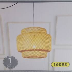 16093 Huntington Home Bamboo Pendant Light Hardwired Natural 16.5 Inch Dia