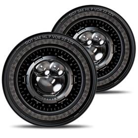 Hwrh007 Hwstar New 1000% Bright Anti-glare 7 Inch Led Headlights Round Compatible Wit