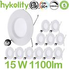 Hy-d615w3k-12 Hykolity Pack Led Dimmable Can Lights Recessed Trim Ceiling Downlight
