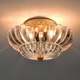 B7257-3cu-j-t Hydelite Gold Ceiling Light Fixture Bedroom Semi Flush Mount