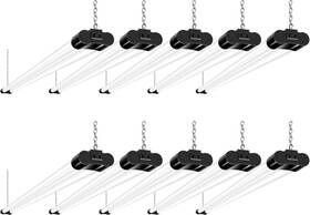 Hykolity 313032398343 10 Pack 4ft Led Shop Lights 42w 4400lm 5000k Linkable Garage Ceiling Light