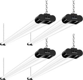 Hykolity 313039723704 4 Pack Linkable Led Shop Light 4ft 42w 250w Equivalent 4400lm 5000