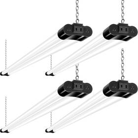 Hykolity 784853219832 4 Pack Linkable Led Light 4ft 42w 250w Equivalent 4400lm 5000k Daylight