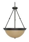 179615 Id . Pendant Transitional - 20 Champagne Glass 3 Light