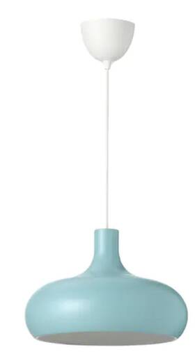 103.631.42 Ikea Vaxjo Pendant Light Lamp - Blue 20 Inch Brand New