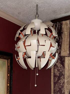 303.114.92 Ikea Brand New Ps 2014 White Copper Color Pendant Lamp