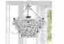 Indoo5 Luxury Light Elegant Crystal Chrome Hanging Dining Room Foyer Chandelier