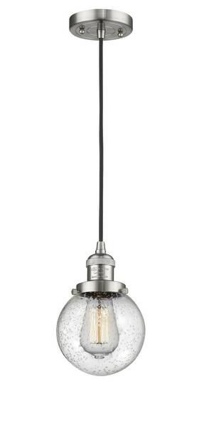 201c-sn-g204-6 Innovations 1 Light Mini Pendant Brushed Satin Nickel