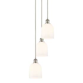 113b-3p-sn-g558-6gwh Innovations Lighting 113b-3p-30-12 Bella Pendant 3 Light - White