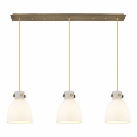 123-410-1ps-bb-g412-8wh Innovations Lighting Newton Bell - 3 Light Cord Hung