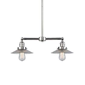 Innovations Lighting 209-pn-g2 209 Halophane 2 Light 21 Inch W Linear - Nickel