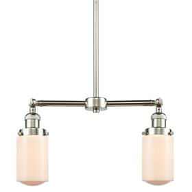 209-pn-g311 Innovations Lighting 209 Dover 2 Light 21 Inch W Chandelier / - White