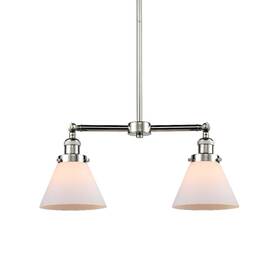 209-pn-g41 Innovations Lighting 209 Large Cone 2 Light 21 Inch W - White