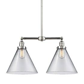 209-pn-g42-l Innovations Lighting 209 X-large Cone 2 Light 21 Inch W - Nickel
