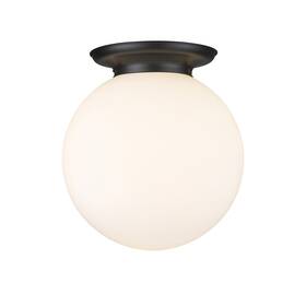 221-1f-bk-g201-16 Innovations Lighting 221-1f-18-16 Beacon Flush 16 Inch W - White