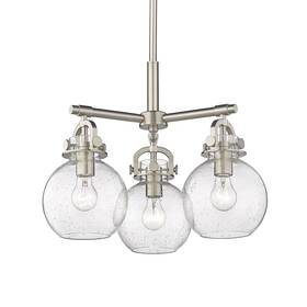 Innovations Lighting 410-3cr-sn-g410-7sdy 410-3cr-16-20 Newton Sphere Pendant - Nickel