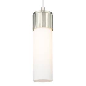 428-1p-sn-g428-12wh Innovations Lighting 428-1p-g428-12wh Bolivar 12 Inch Tall Mini - Nickel