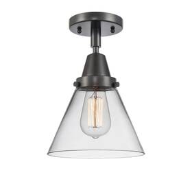 447-1c-bk-g42 Innovations Lighting 447-1c-11-8 Cone Semi-flush 8 Inch W - Black