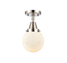447-1c-pn-g201-6 Innovations Lighting 447-1c-11-6 Beacon Semi-flush 6 Inch W - White