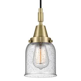 447-1p-ab-g54 Innovations Lighting 447-1p-g54 Bell 5 Inch W Mini Pendant - Brass