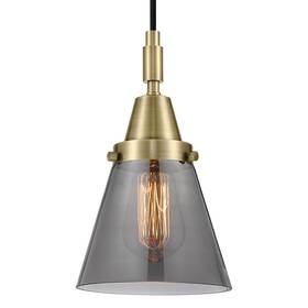 447-1p-ab-g63 Innovations Lighting 447-1p-g63 Cone 6 Inch W Mini Pendant - Brass