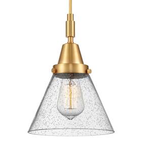 Innovations Lighting 447-1p-sg-g44 447-1p-g44 Cone 8 Inch W Mini Pendant - Gold